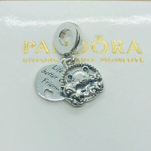🌞📖 Pandora Bear, Fox & Squirrel Dangle Charm